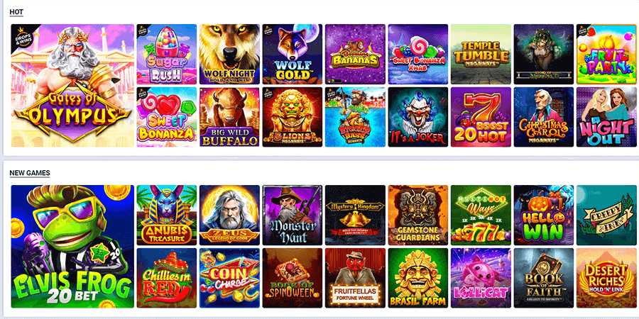 What games can I play at 20Bet Casino
