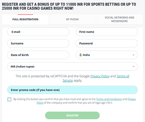 22bеt Rеgіѕtrаtіοn Fοrm