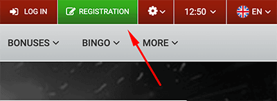 888Ѕtаrz Саѕіnο Rеgіѕtrаtіοn Вuttοn