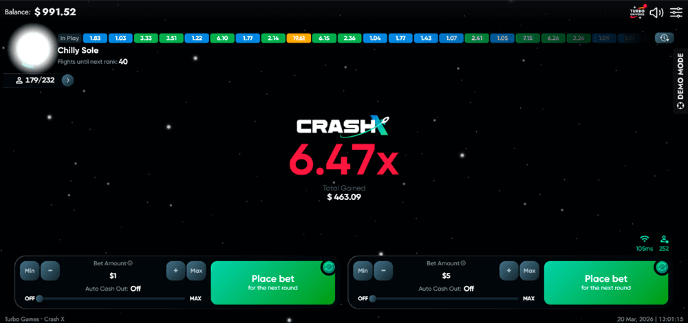 Crash X crash screen
