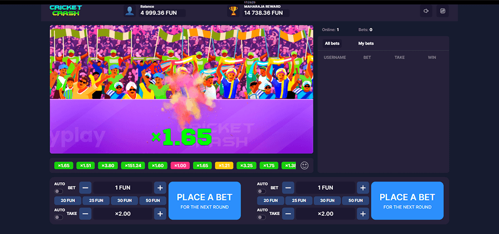 Cricket Crash crash screen