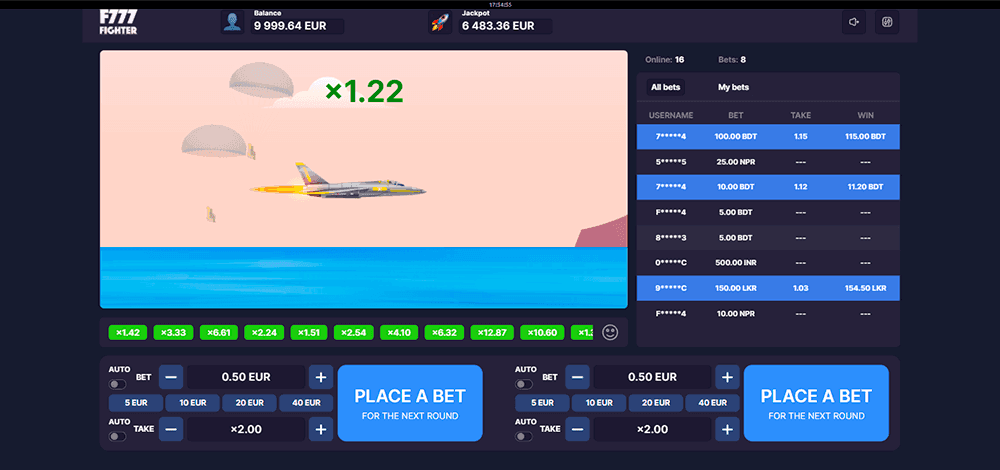 F777 Fighter gameplay