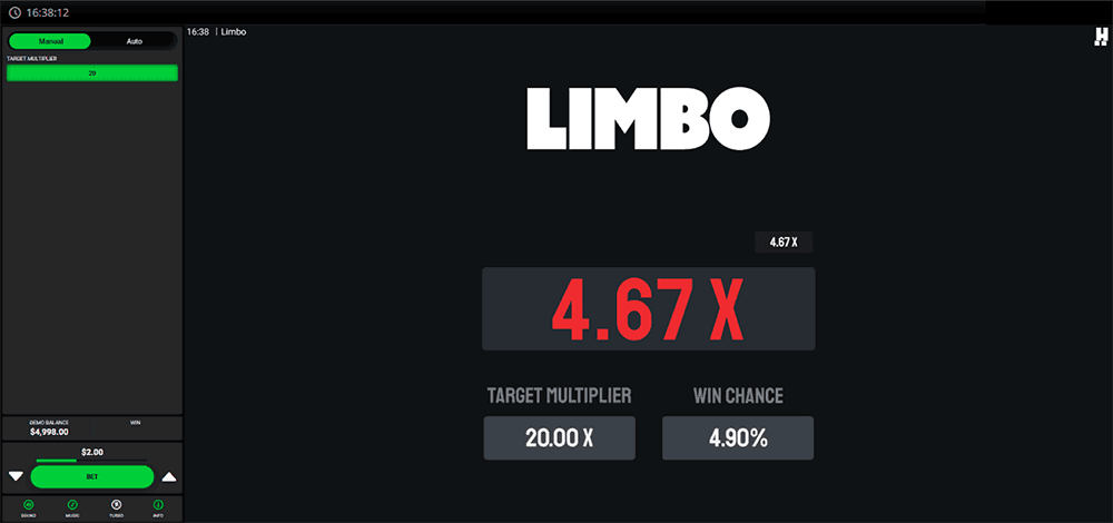Limbo crash screen