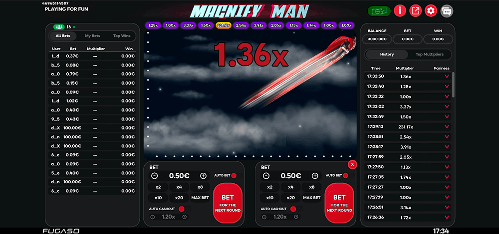 Magnify Man crash screen