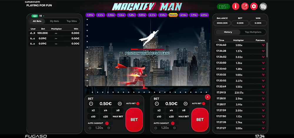 Magnify Man main screen