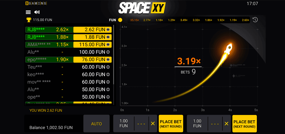 SpaceXY win screen