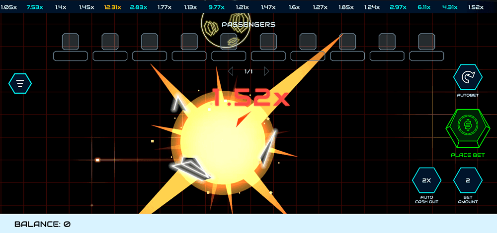 Thunder Crash crash screen